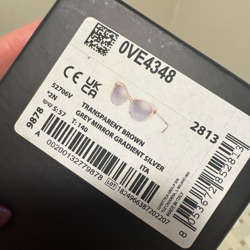 Versace Women's Cat-Eye Sunglasses - Transparent - Picture 7 of 7